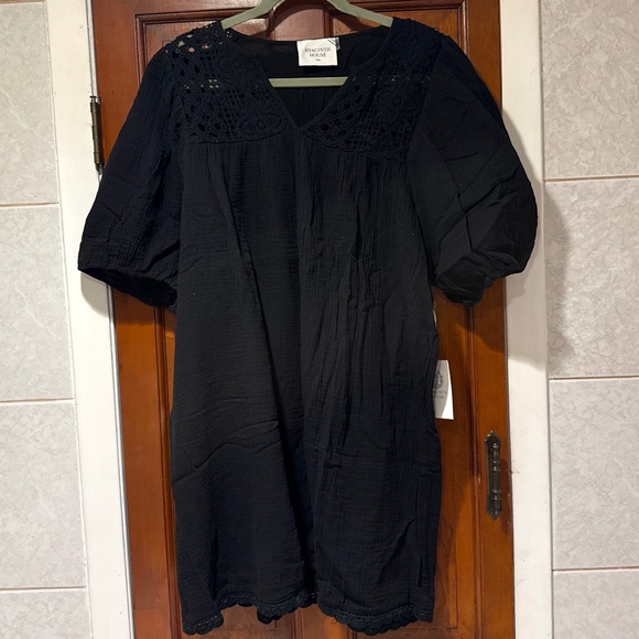 HYACINTH HOUSE Black Crochet Diana Mini Dress - Picture 5 of 8